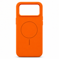 120 Pieces Silicone Magnetic Phone Cases for 17 Pro Max, Orange, Raised Camera Protection, 1 Piece