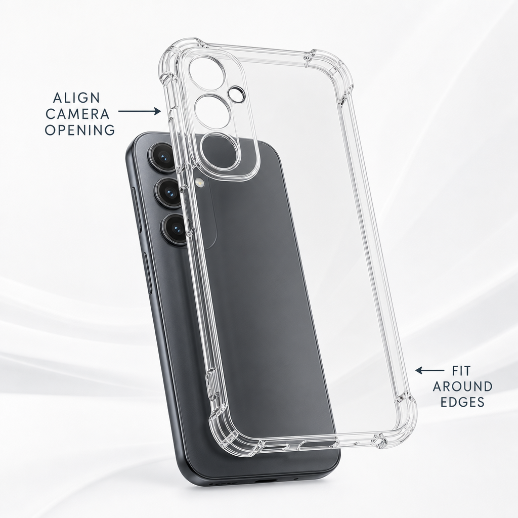 240 Pieces Clear Anti-Burst Phone Cases with Reinforced Corners for Galaxy A24