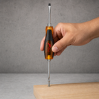 144 Pieces Hand Screwdriver Double Sided, 30 cm Overall Length, Amber Black Silver, 1 Piece