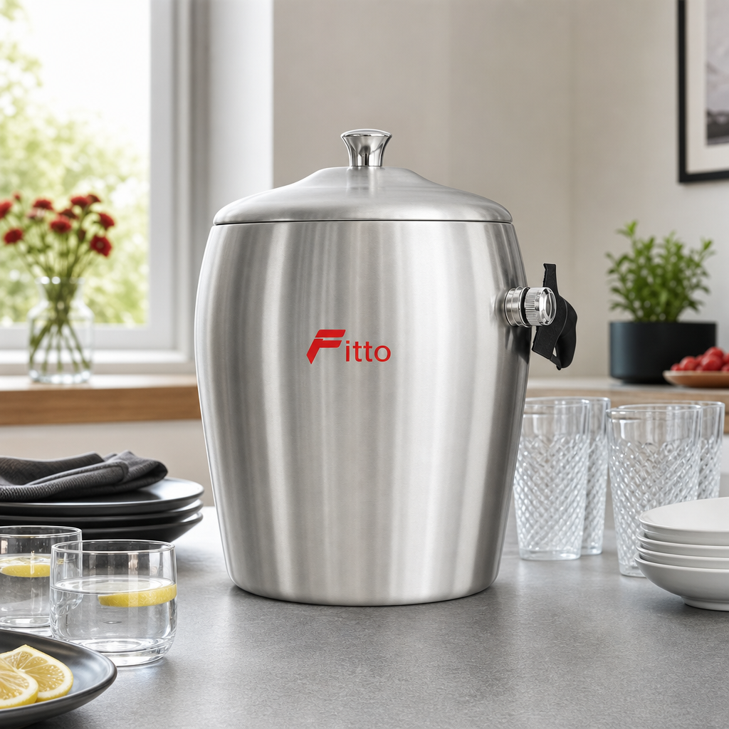 48 Pieces Stainless Steel Insulated Thermal Jug with Serving Spigot, 3.5 L, Silver and Black