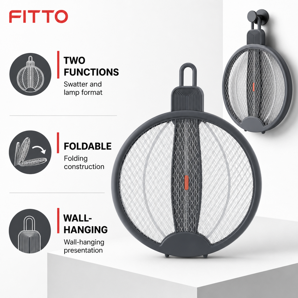 72 Pieces Mosquito Swatter and Foldable Mosquito Lamp, Wall Hanging Pest Control Devices