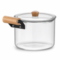 60 Pieces Glass Kettle and Teapot, 3.5 L, Clear and Black, 1 Piece