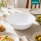96 Pieces Serving Bowl, 7.5 Inch, White, Single Tablewares Bowl