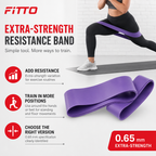 96 Pieces Resistance Bands for Exercise and Fitness, Extra Strength, 0.65 mm, Single Band