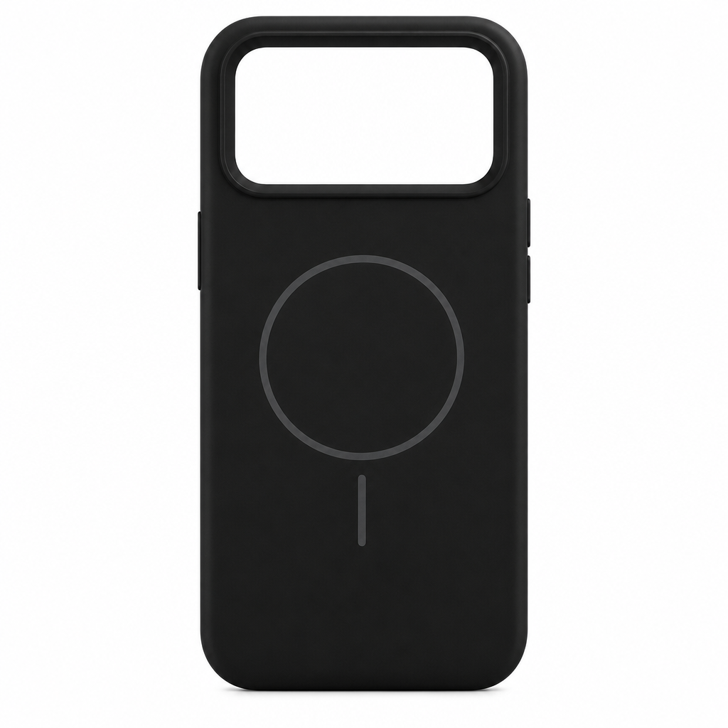 120 Pieces Phone Cases with Magnetic Ring and Raised Camera Protection for 17-Series Phone, Silicone, Black
