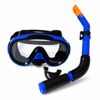 72 Pieces Swimming Mask and Snorkel Set, Blue, Single Set for Pool and Open-Water Recreation