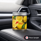120 Pieces Car Air Fresheners Jelly, Lemon Scent, 220g Jar