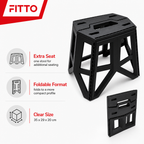 72 Pieces Foldable Plastic Stool, Assorted Colour, 35 x 29 x 20 cm, 1 Piece