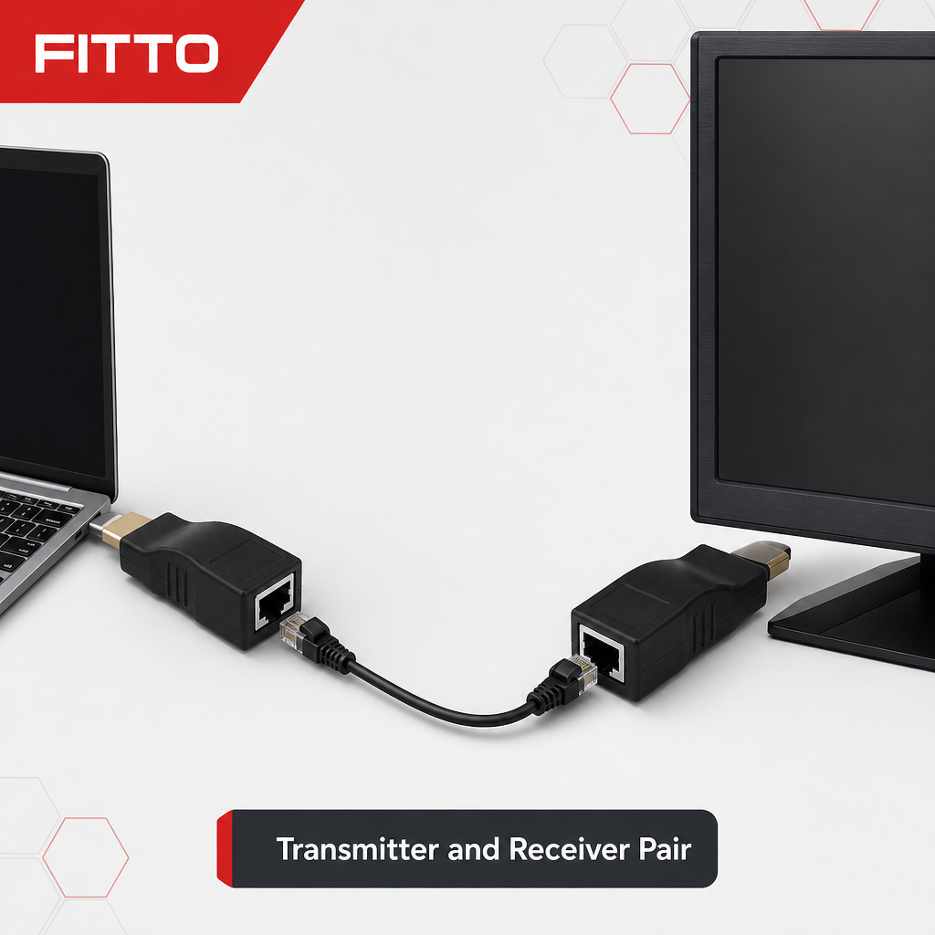 96 Pieces HDTV Extender Sets Over RJ45 Network Cable, Transmitter and Receiver Pair