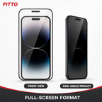 120 Pieces Full-Screen Privacy Tempered Glass Screen Protectors for iPhone 14 Pro