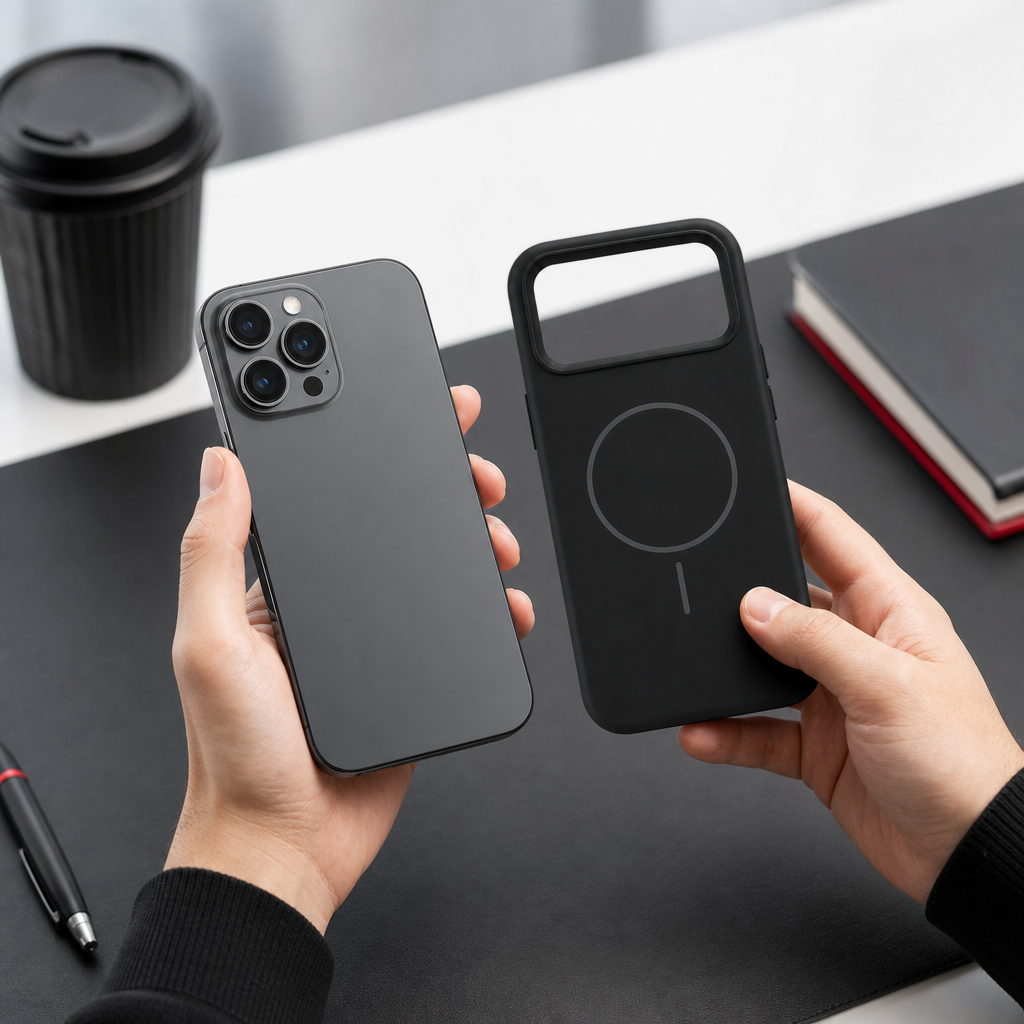 120 Pieces Magnetic Phone Cases with Raised Camera Protection, 13 Pro Compatible, Silicone, Black