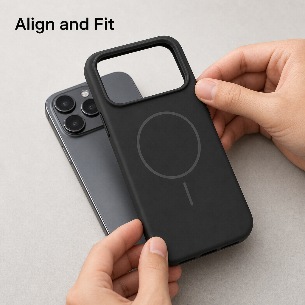 120 Pieces Magnetic Phone Cases with Raised Camera Protection for 17 Pro Max, Silicone, Black