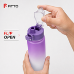 120 Pieces Sports Water Bottles 600 ml Plastic Flip-Top Lid Assorted Colour
