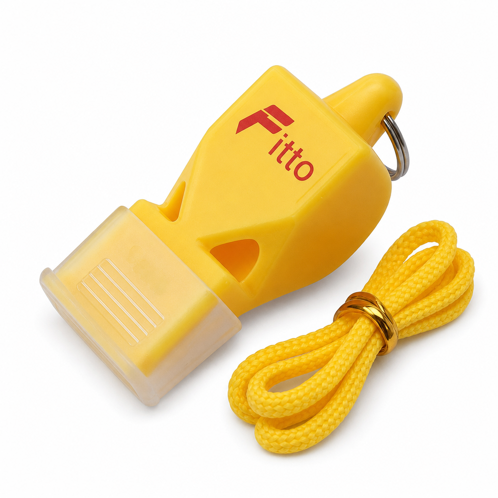 120 Pieces Sports Hand Whistle with Lanyard, Yellow, Single Piece, 15 cm