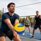 72 Pieces Soft Touch Volleyball, Yellow and Blue, 22 cm