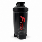 120 Pieces Sports Shaker Bottle with Mixer, 500ml, Black