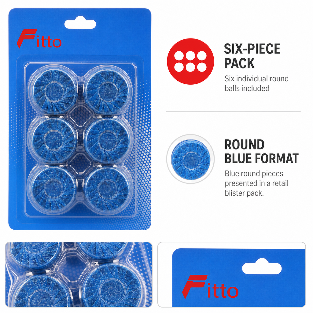 120 Pieces Blue Toilet Bowl Cleaners Freshener Balls, 6 Pieces