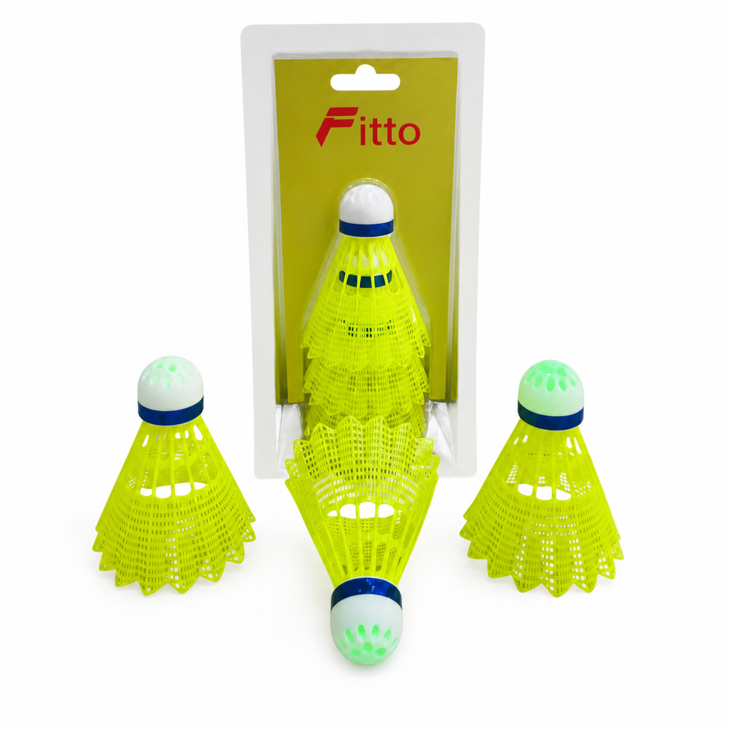 96 Pieces LED Shuttlecock Pack, 3-Piece Glow Badminton Birdies for Day or Night Play