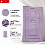 60 Pieces Thick Velvet Foam Prayer Mats, Padded Single Mat for Daily Prayer