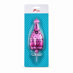 144 Pieces Pink Bottle Design Happy Birthday Cake Topper Candle, 1 Piece
