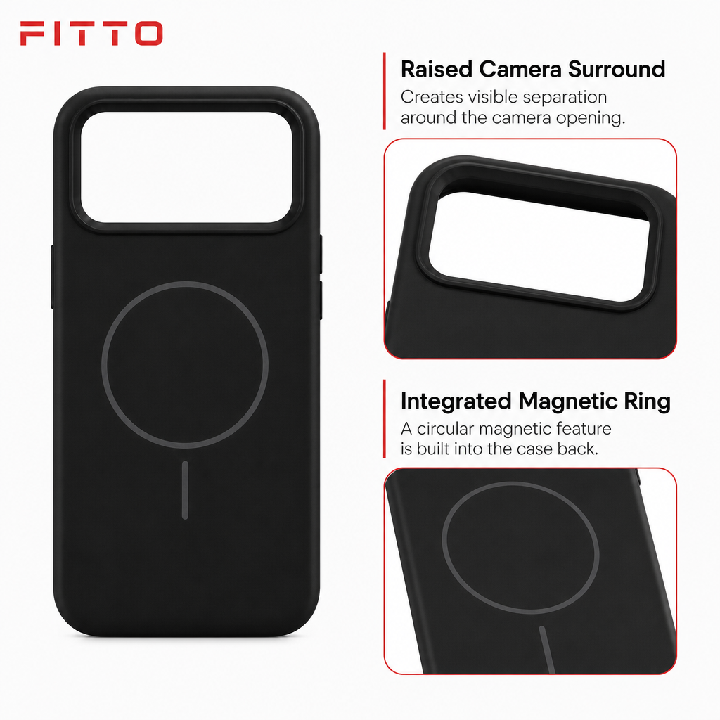 120 Pieces Phone Cases with Magnetic Ring and Raised Camera Protection for iPhone 13 Pro Max, Black