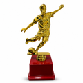 72 Pieces Football Player Trophy, 29 cm, Gold-Tone Sports Award with Red Base