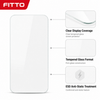 96 Pieces Tempered Glass Screen Protectors, ESD Anti-Static Display Guard, Clear, 1 Pack
