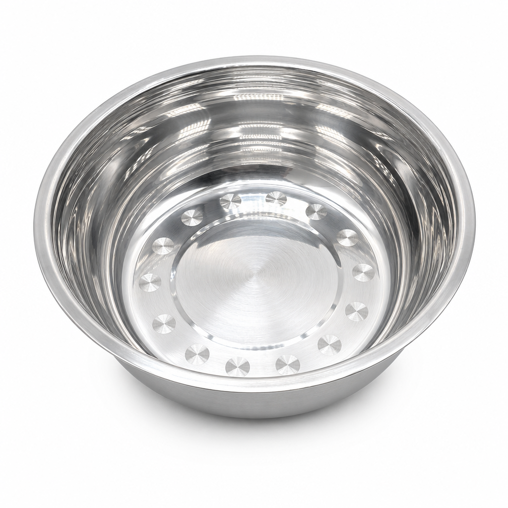 120 Pieces Stainless Steel Mixing Bowls, 1600 ml, 22 x 6.5 cm, Single Piece