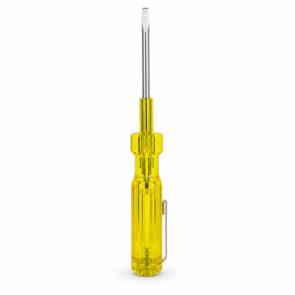120 Pieces Voltage Tester Screwdriver, 15 cm, Yellow Clear Silver, 1 Piece