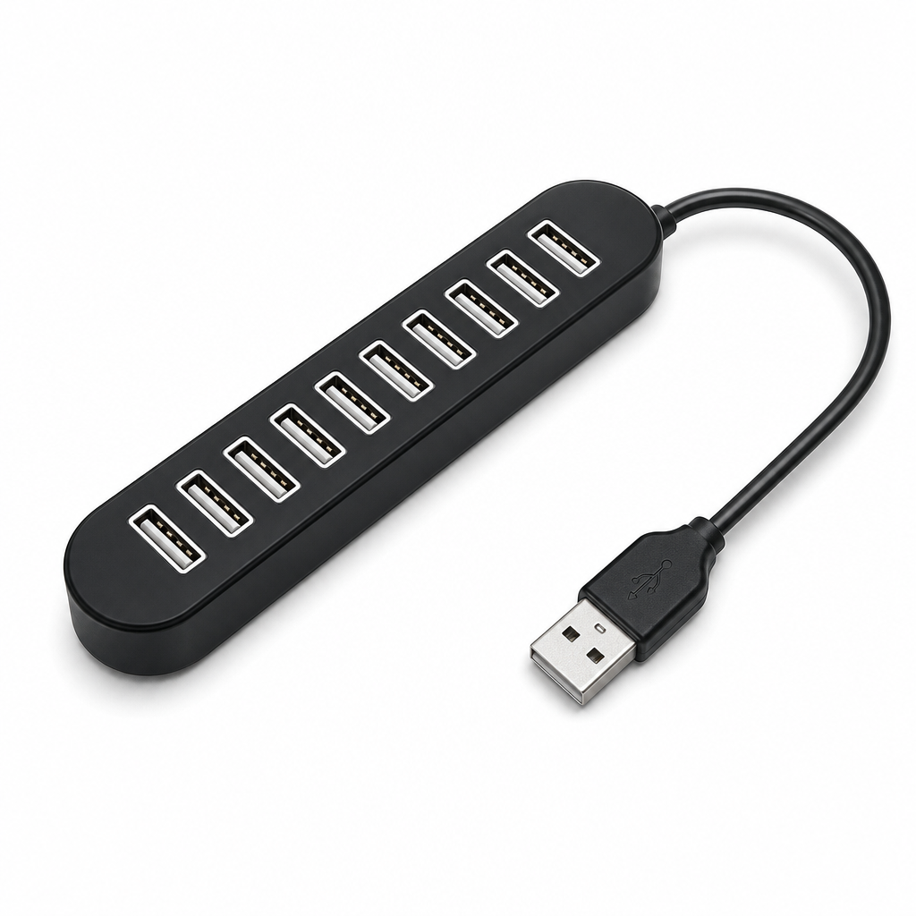 96 Pieces USB Hubs with 1TB Storage Support, Multi-Port USB 2.0 Expansion Hub with Attached Cable