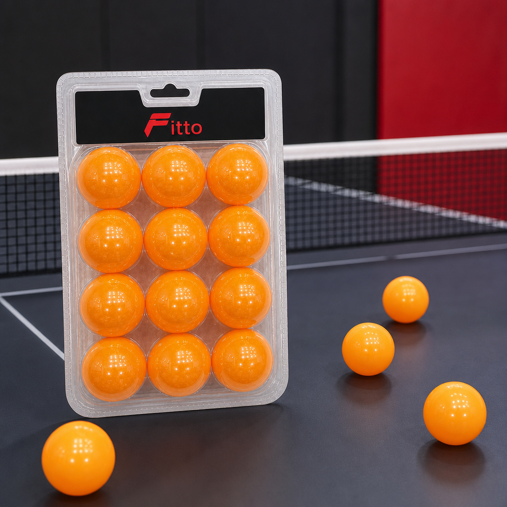 120 Pieces Table Tennis Balls, Orange, 12-Piece Pack for Practice Games and Recreation