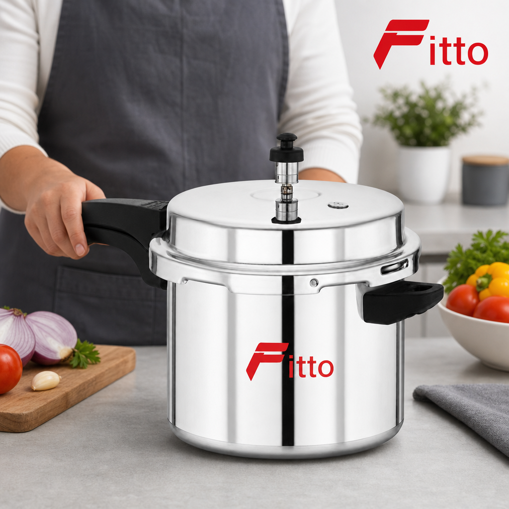 48 Pieces Aluminium Pressure Cooker, 5 Litre Capacity, Single Piece