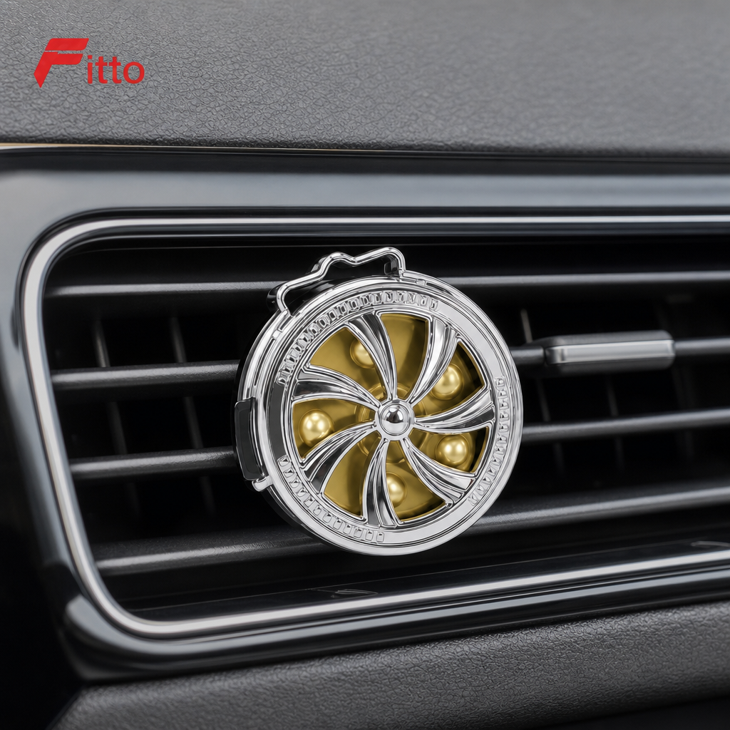 96 Pieces Turbine Car Vent Air Freshener, Silver, 1 Piece
