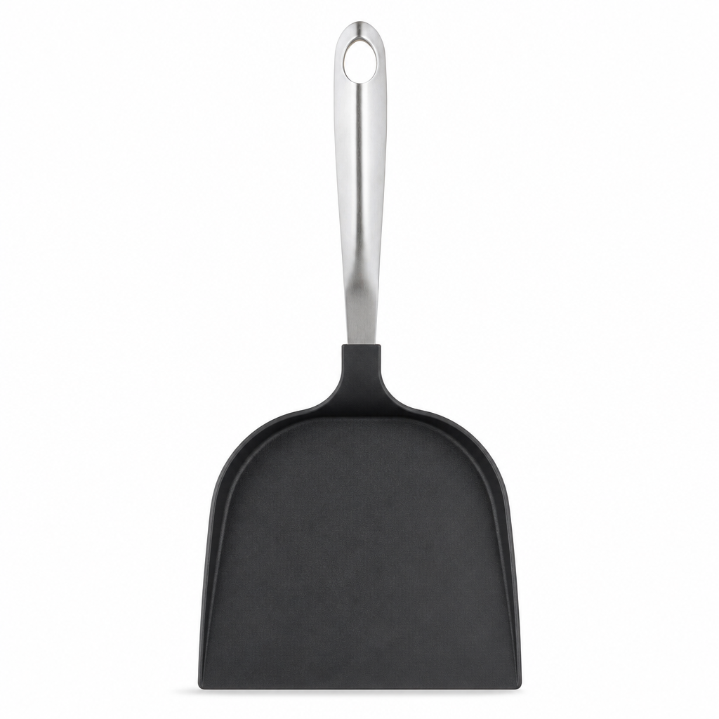 96 Pieces Cookie Lifter, Black Nylon Baking Spatula with Stainless Steel Handle, 32.5 x 17.5 cm, 1 Piece