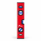 96 Pieces Spirit Level 30 cm (12 Inch), Red Aluminum Level with 3 Vials and Integrated Measuring Scale