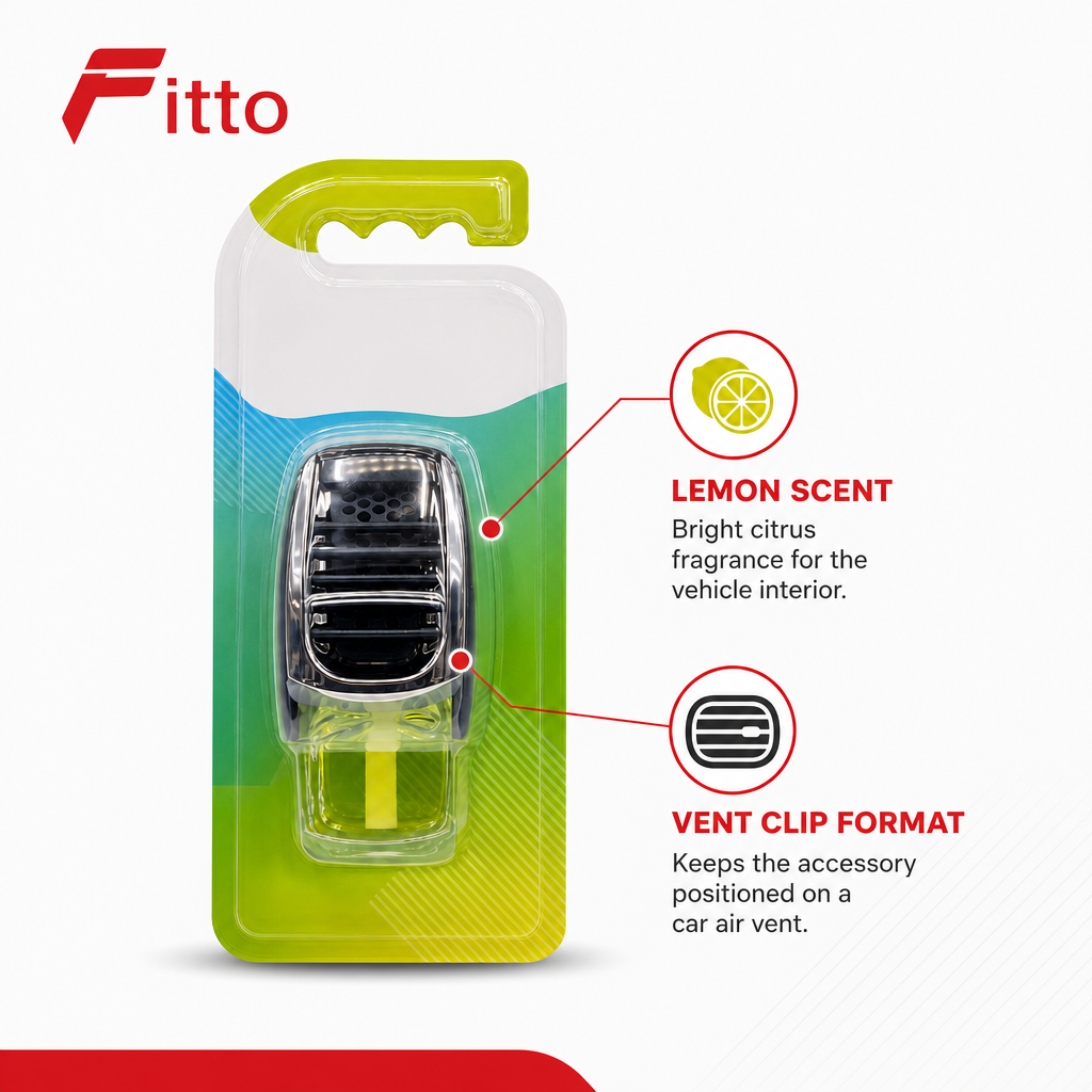 96 Pieces Car Vent Air Freshener Clip, Lemon Scent, Single Unit