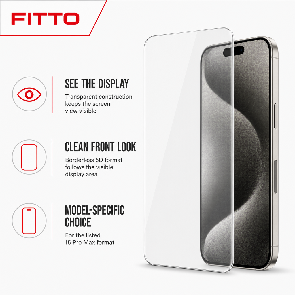 120 Pieces Screen Protectors for 15 Pro Max, Borderless 5D HD Tempered Glass, Dustproof Design