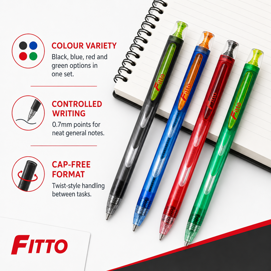 60 Pieces Gel Pens 0.7mm, Galaxy Twist Design, Assorted Colours, 4-Pack