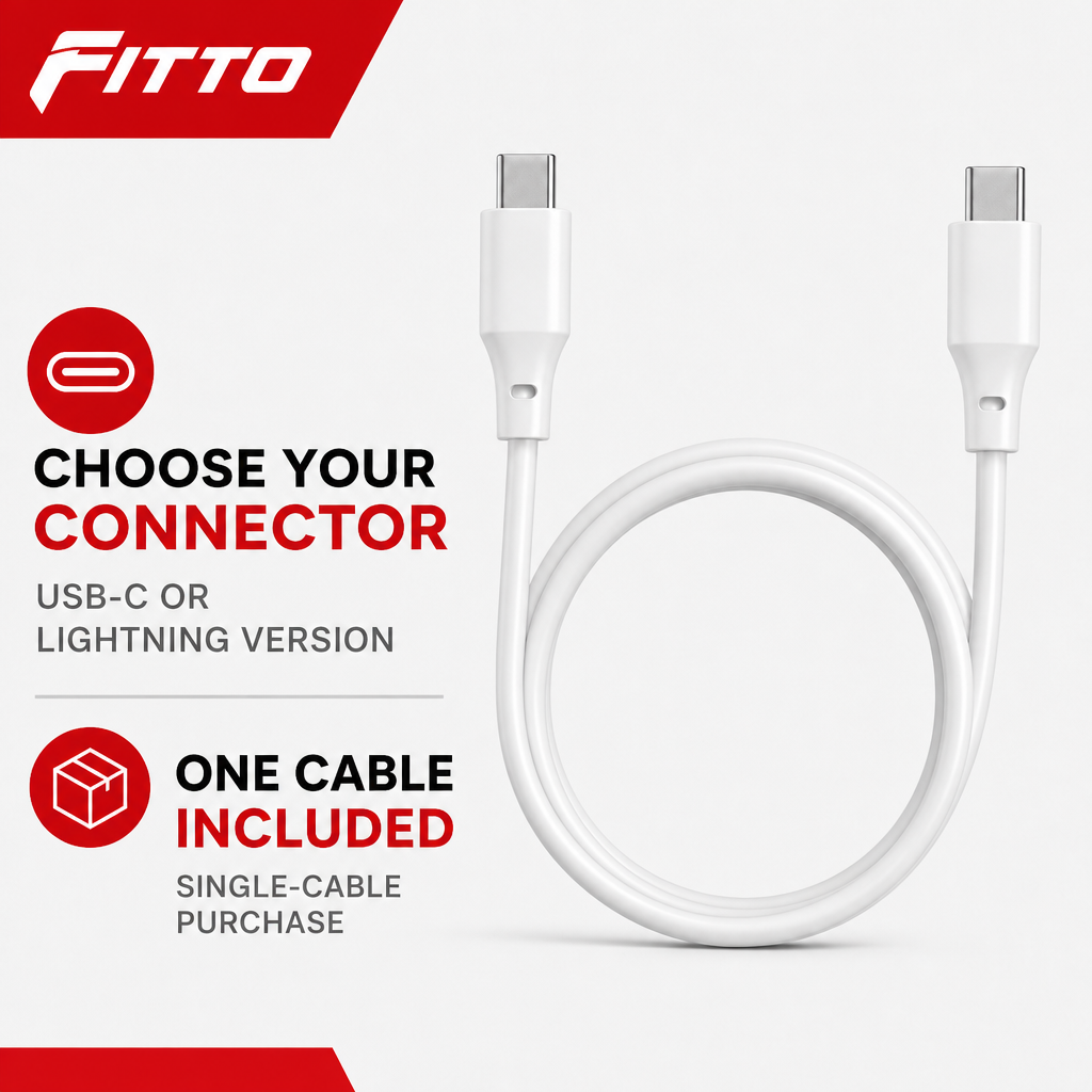 144 Pieces Charging Cables, 6A, USB-C or Lightning Version, Single Cable