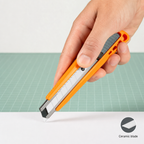 120 Pieces Ceramic Blade Utility Cutter, 18 mm, Grey and Orange, Single Piece