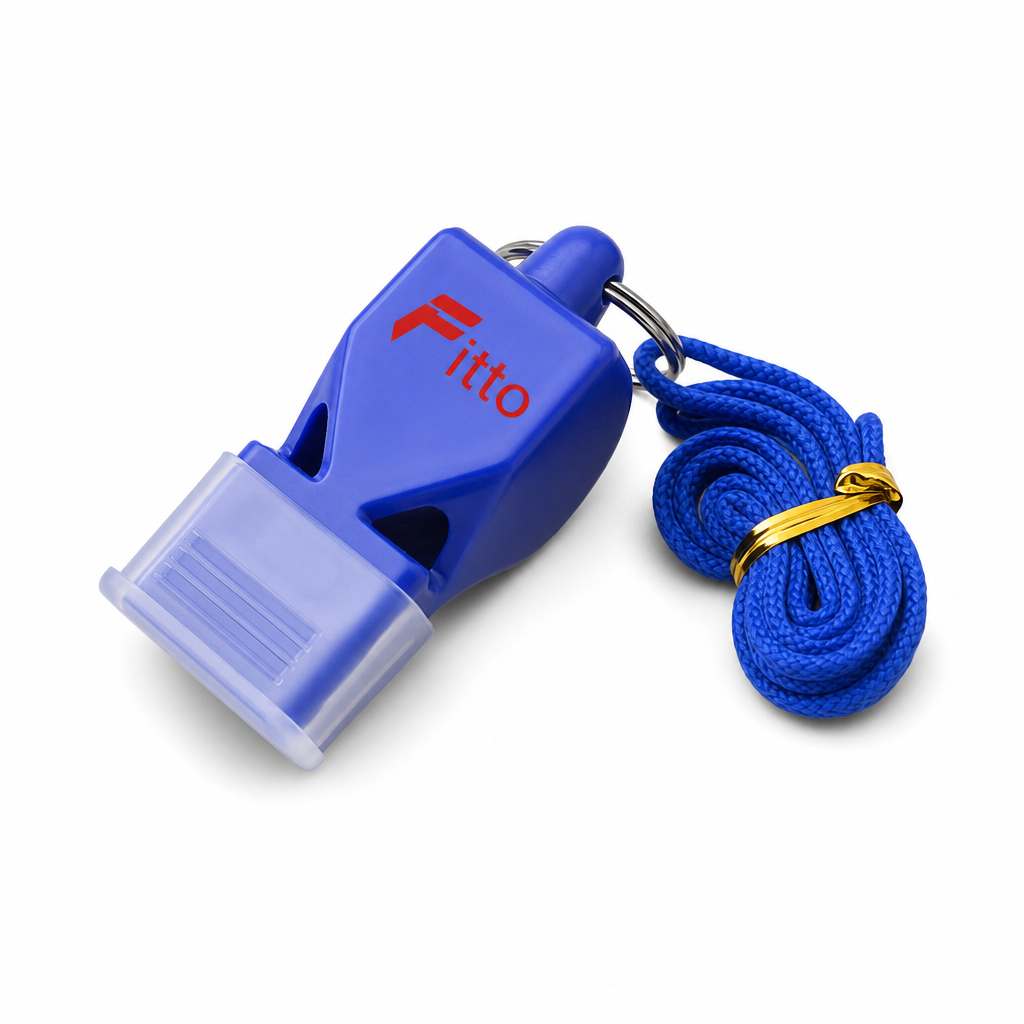 120 Pieces Sports Hand Whistle with Lanyard, Blue, Single Piece