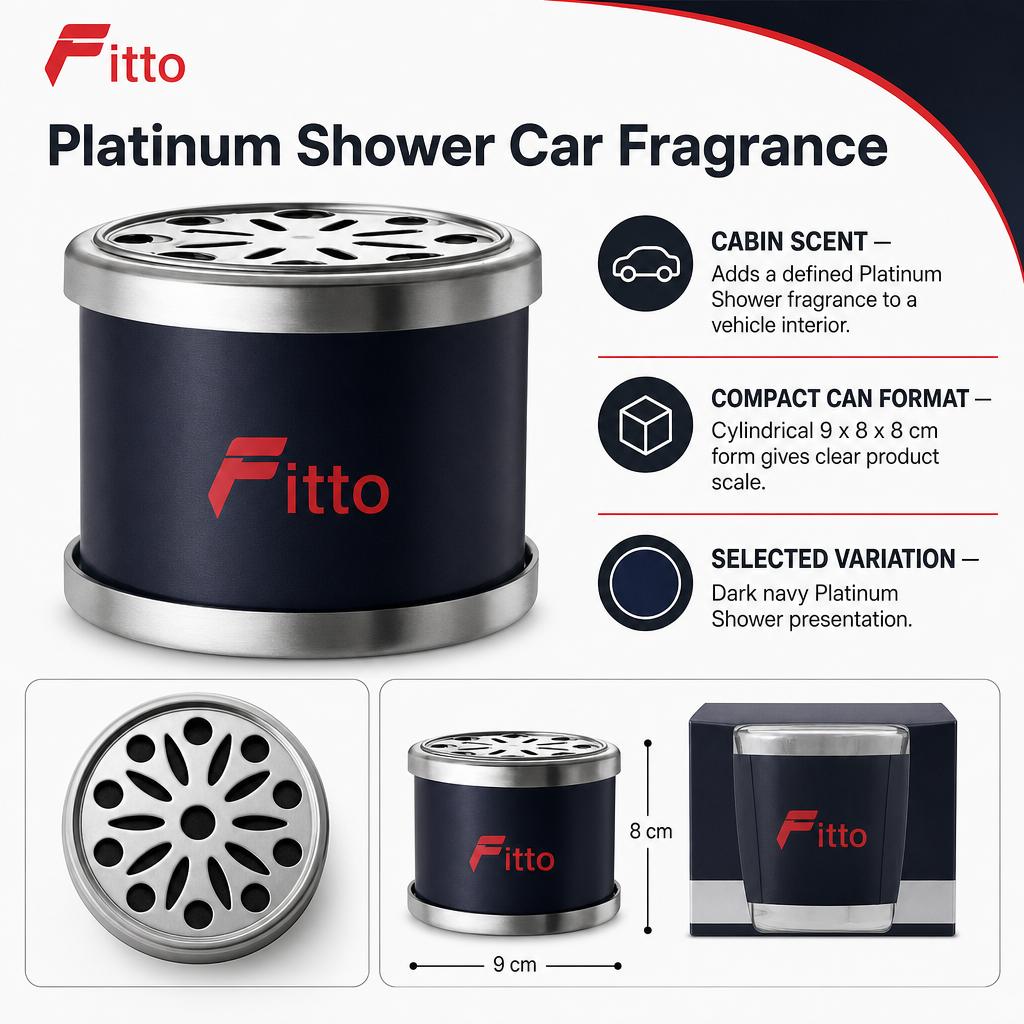 60 Pieces Car Air Fresheners Can, Platinum Shower Fragrance, Dark Navy, 9 x 8 x 8 cm