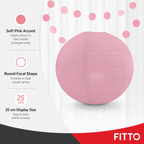 144 Pieces Pink Paper Wire Lantern, 25 cm, 1 Piece