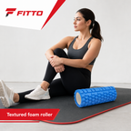 72 Pieces Textured Foam Yoga Roller, 45 cm, Blue