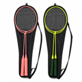 96 Pieces Badminton Racket Set with Carry Bag, Two Rackets for Recreational Play, Pink and Lime Green
