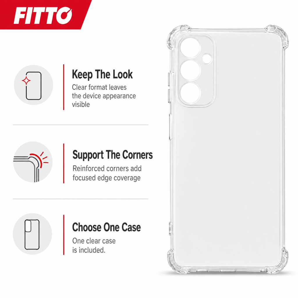 240 Pieces Clear Anti-Burst Protective Phone Cases with Reinforced Corners
