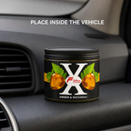120 Pieces Car Air Fresheners Jelly, Amber & Patchouli Scent, Round Jar, 9 cm