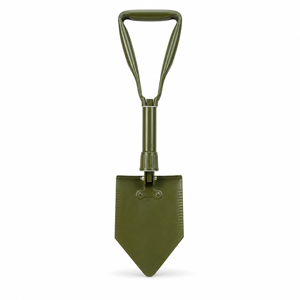 96 Pieces Compact D-Handle Garden Spade, 60 cm, Olive Green, 1 Piece