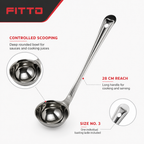 120 Pieces Stainless Steel Basting Ladle, Size No. 3, 28 cm Kitchen Cooking Utensils