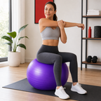 96 Pieces PVC Exercise Balls for Fitness and Yoga, 75 cm, 2 mm, 330 lb Capacity